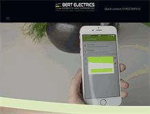 Tablet Screenshot of bertelectrics.co.uk